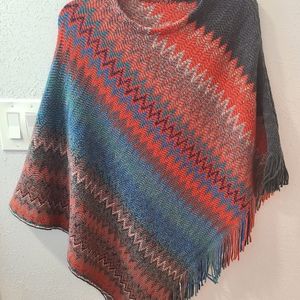 Multicolor Poncho